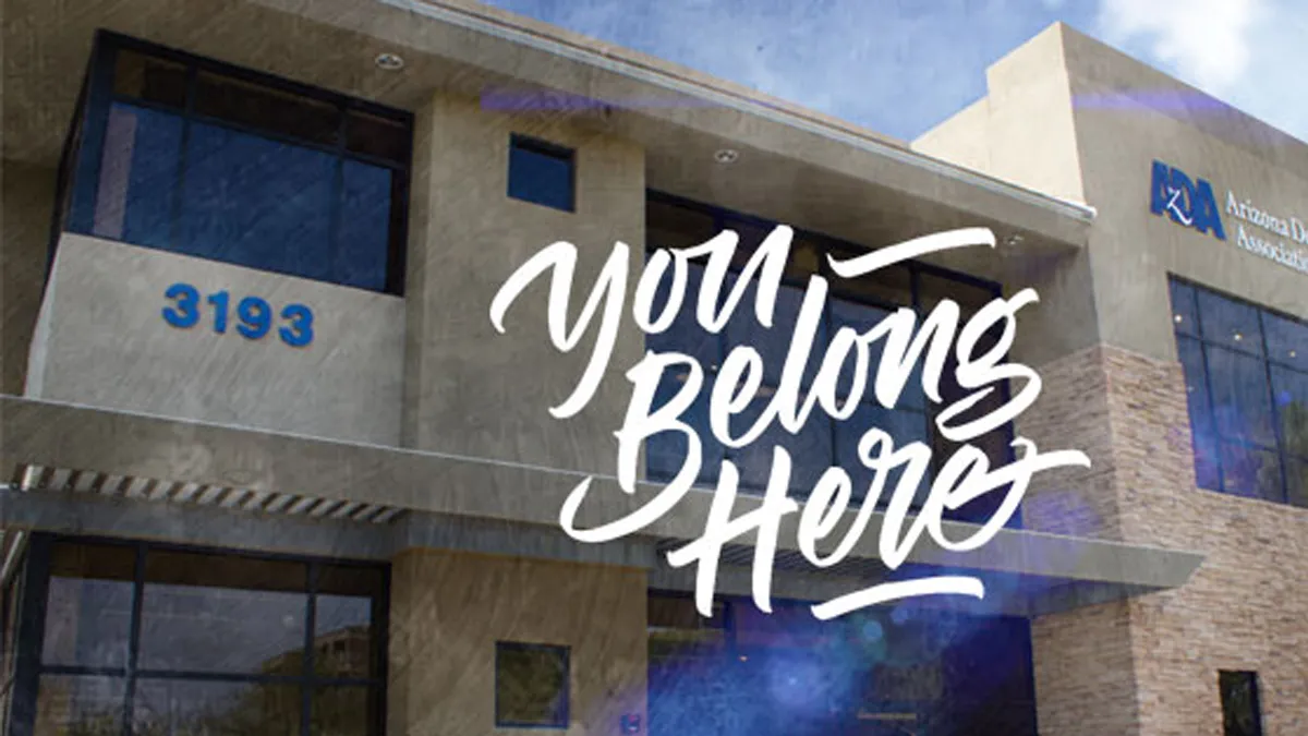 AzDA headquarters with You Belong Here message