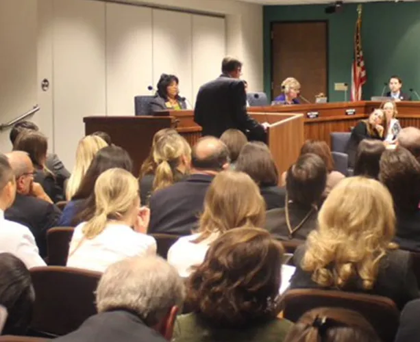 Legislative hearing with dental advocates and public officials